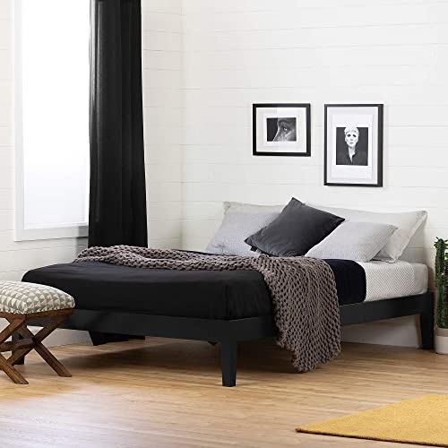 Comparativas de Camas queen minimalistas para comprar hoy. 32 South Shore Base de Cama Queen Negra Modelo Vito Furiniture