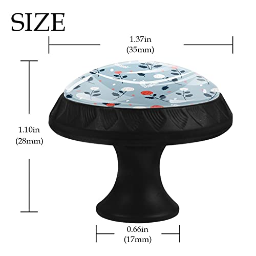 Boutons de tiroir 35 mm boutons floraux robustes pour commode