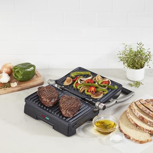 Cuisinart Griddler® Indoor Grill & Panini Press, Dishwasher-Safe Nonstick Cooking Plates, Stainless Steel, GR-11NAS by Cuisinart - Image 6