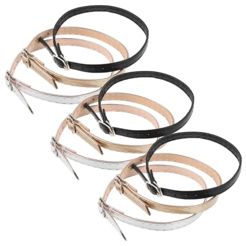 Ipetboom Sangles Réglables Antidérapantes Pour Talons Hauts Femme 3 Paires De Brides De Cheville Amovibles En Pu Pour Sandales Et Chaussures Habillées...