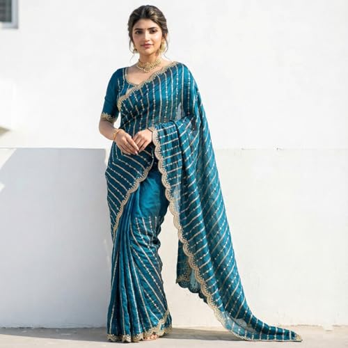 Image of Amazon Brand - Tavasya Womens Saree