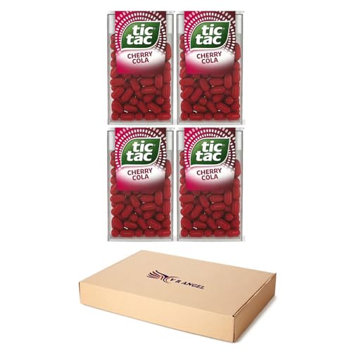 4 x Cherry Tic Tac Mint Sweets For Little Moments of Refreshment - Sold By VR Angel