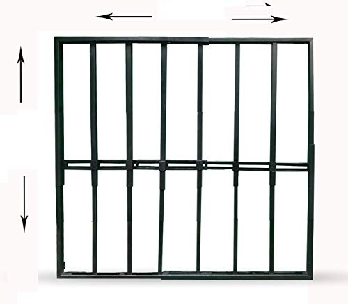 REJAS AJUSTABLES EXTENSIBLES VERTICALES. DIFERENTES MEDIDAS (95X95cm a 165x165cm Blanca)