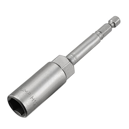 Image of Sourcingmap 1/4" Quick-Change Hex Shank 12mm Nut Setter Driver Drill Bit, 100mm Length, Metric No-Magnetic