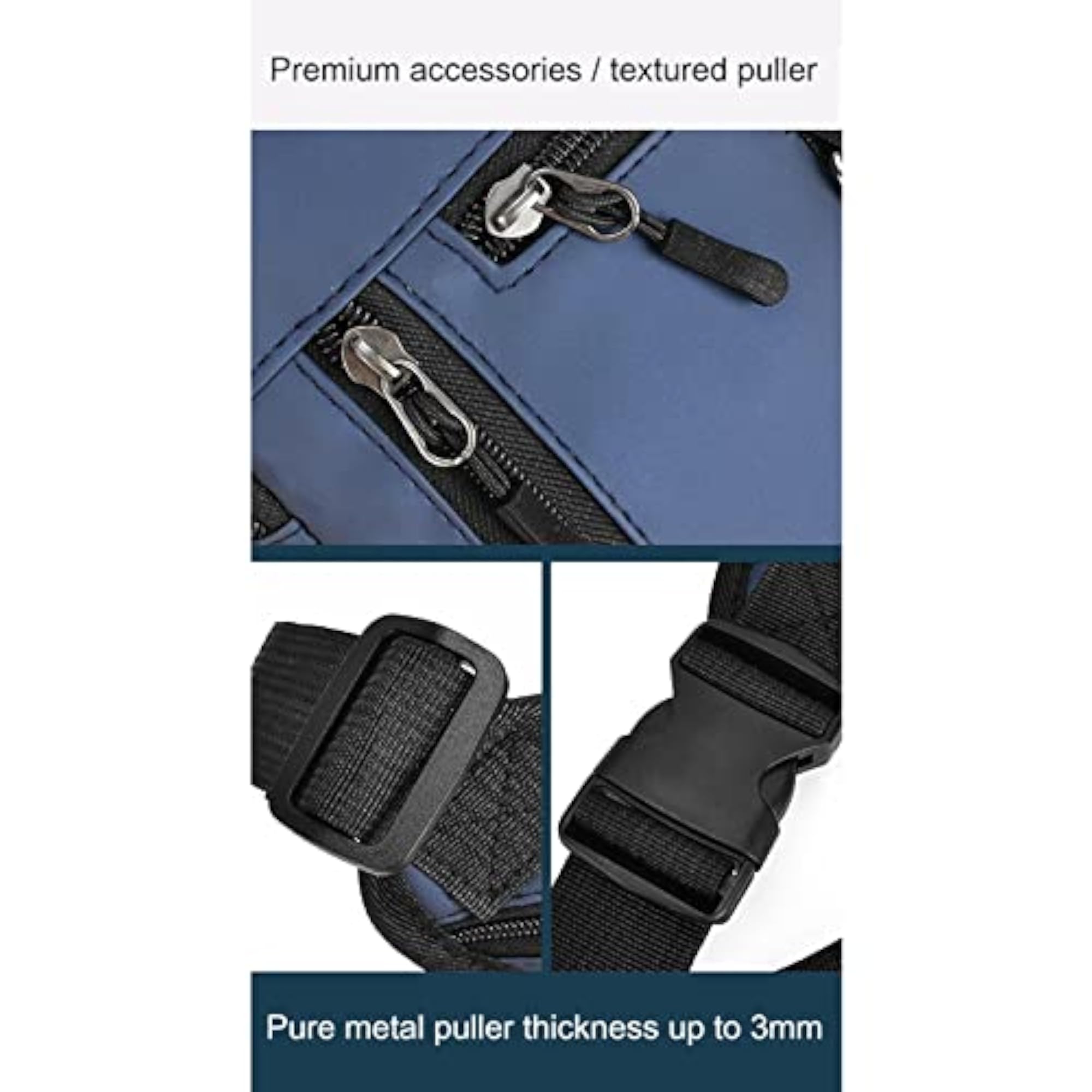 Motorcycle Drop Leg Bag for Men, Blue