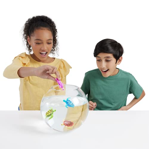 robo alive robo turtle robotic swimming turtle green  pink by zuru water activated comes with batteries exclusive 2 pack