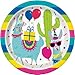 Llama Cactus Birthday Party Supplies Set Includes Dinner Plates, Cake Plates, Cups, Napkins, Tablecover and Banner Decoration (Deluxe with Tablecover/Banner - Serves 16)…