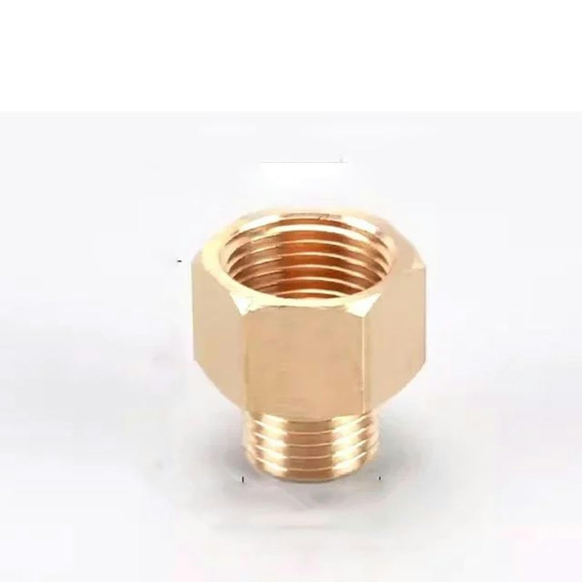 1/8" 1/4" 3/8" 1/2" Filettatura maschio-femmina Boccola esagonale Connettori per tubi in ottone Adattatore accoppiatore in ottone Raccordo filettato-M02-F03-50 PZ