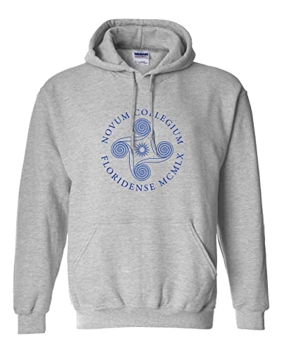 CreateMyTee | New College of Florida Grey Hooded Sweatshirt