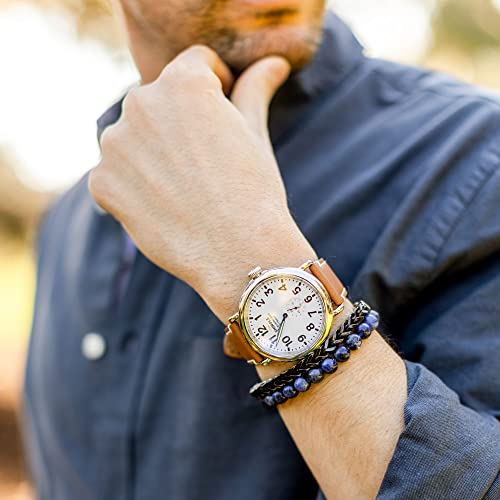 Reeds Men's Stainless Steel Square Chain Bracelet4