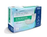 TotalDry Overnight Duo Booster Pads for Women - FSA HSA Approved Incontinence Pads for Moderate Bladder Protection - Maximum Absorbency in 28 Count
