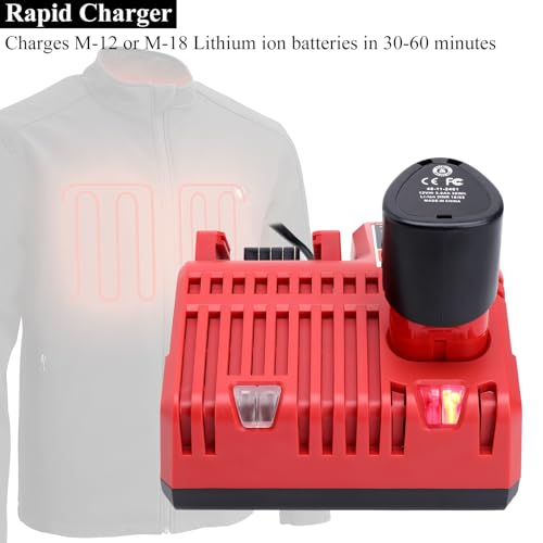 image for M-12 M-18 Multi-Voltage Battery Charger Compatible with Mil-waukee - L