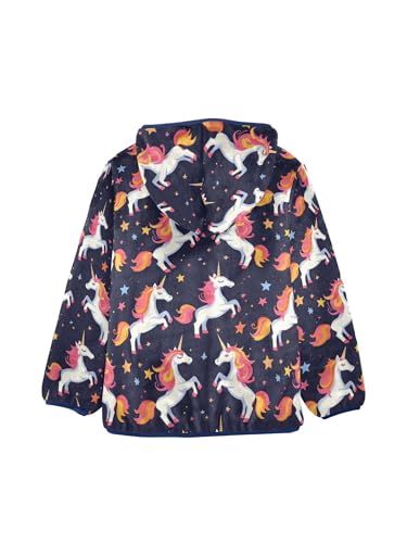 Colored Houses Stars Girls Fleece Jacket Girls Fall Jacket Boys Coats Zip Up Hoodie Children Sherpa Warm Outerwear 2-10T2