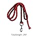 Aymzbd Horse Lead Rope with Bolt Snap, Horse Rope Leash Swivel Buckle, Strong Equestrian Equipment, Red 2Meters