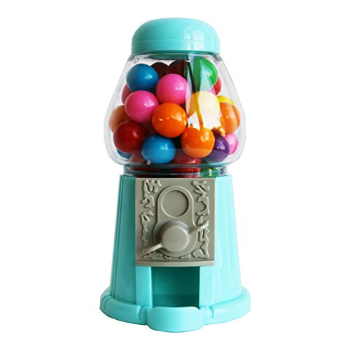 ModParty Blue Gumball Machine Kids Party Favors, Set of 6, Bubble Gum Mini Candy Dispenser (GUMBALLS NOT INCLUDED)