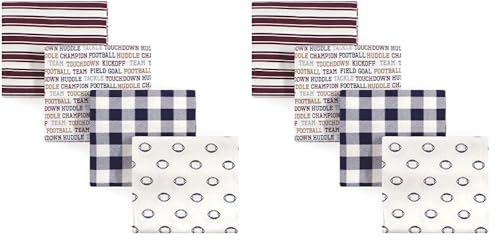 Image of Hudson Baby Unisex Baby Cotton Flannel Receiving Blankets, Football, One Size (Pack of 2)