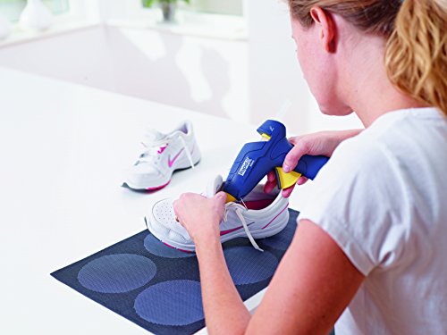 Rapid EG212 Heißklebepistole – Klebepistole für 12 mm Klebesticks – 250 Gramm pro Stunde Schmelzleistung, Softgrip-Vorschubhebel, klappbarer Standbügel, ergonomisches Design