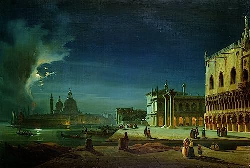 Tableau Toile salon style galerie : affiches d'art Ippolito Caffi
