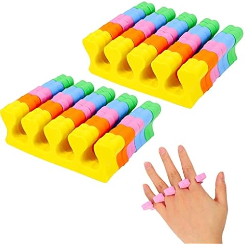 Dacitiery 20 Pcs Foam Toe Finger Separators Cover