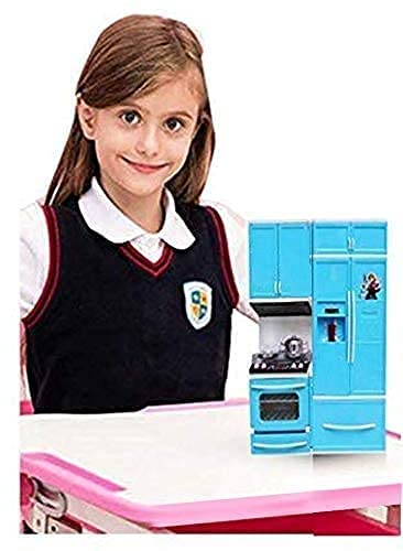 Image of LONGMIRE Plastic 42 Pcs Big Size Kitchen Playset | Musical & Light Kitchen Set Toy for Kids with Sound and Accessories Set for 4 Year Old (Multicolor)