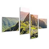 islandburner Bild auf Leinwand Alte Inka Stadt Machu Picchu 