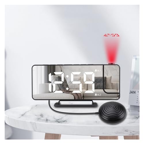 Reloj despertador digital vibratorio USB con proyeccion para niños 3