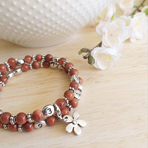 Pulsera de lactancia con piedra del sol de Indah Cover