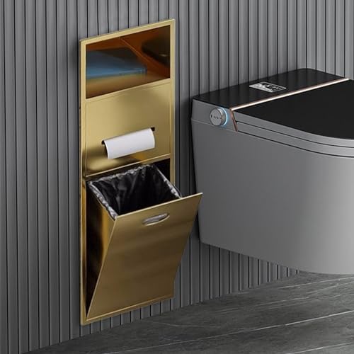 Alcovefor - Doccia in acciaio inox, impermeabile, per shampoo, articoli da toeletta e carta igienica, ripiani salvaspazio per bagno, cucina e ambienti umidi