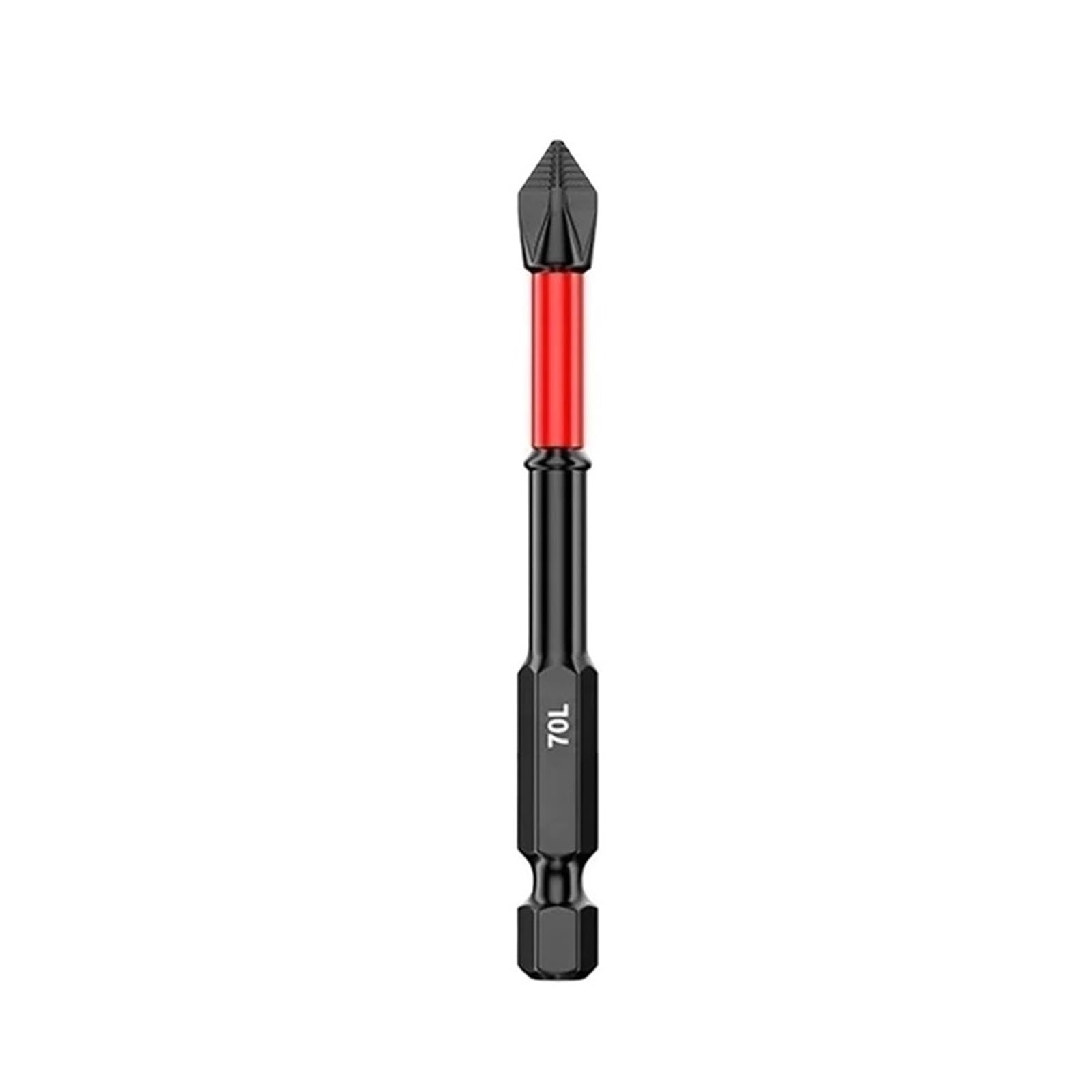 UAYPLMBI 1/6pc 25-150mm Non-Slip Cross Screwdriver PH2 Batch Head High Hardness Impact Bits Hand Tool