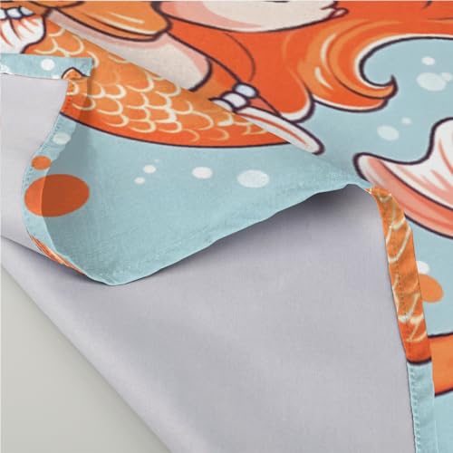 Servilletas de Tela Little Cute Mermaid Pack 6 50.5x50.5 cm miniatura 3