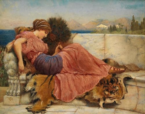 Tableaux sur toile Godward Amaryllis, art décoratif premium 60x90cm