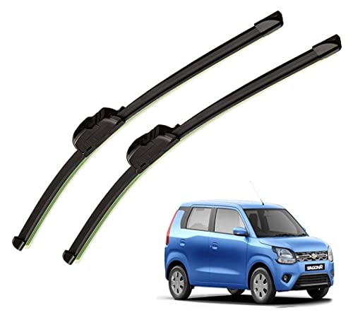 Image of Auto Hub Car Wiper Blades Compatibility With Maruti WagonR 2019 - Set of 2 Pcs (D-20,P-16)