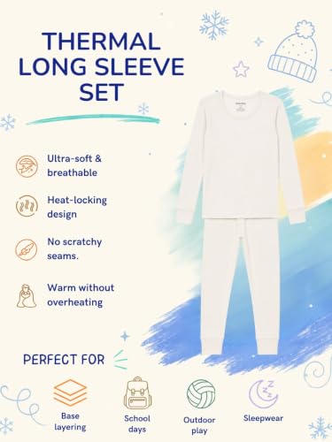 Image of mackly Kids Thermal Set for Boys, Cotton Full Sleeve Winter Wear | 1 Pack