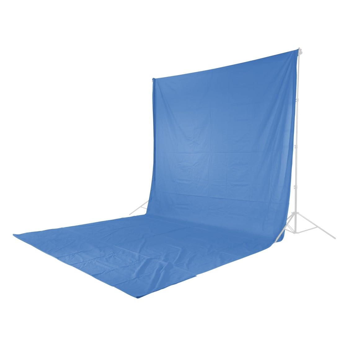 Hama Photography Backdrop Fabric 2.95 x 6 m (Foldable Photo Studio Background, 100% Cotton, Blue Screen - Image 2