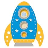 Modern Moose Wooden Wall Decor - Blue Rocket