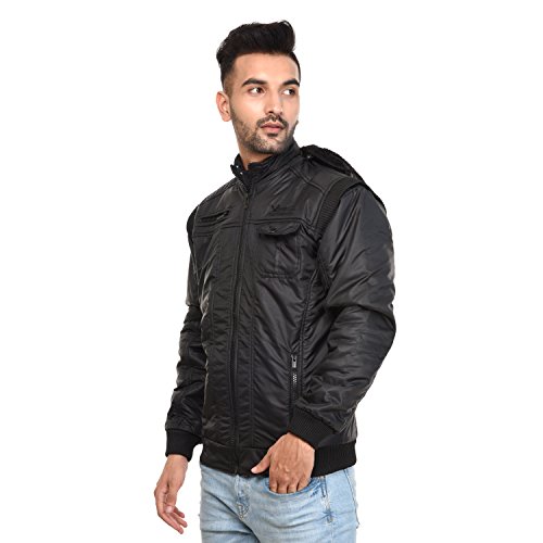 Image of Men's Full Sleeve Solid Jacket Jerkin Varsity
