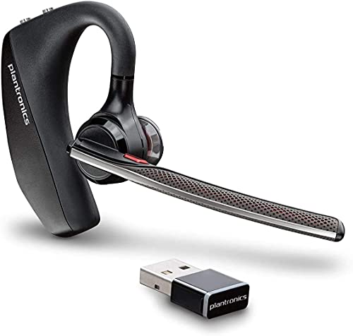 Plantronics - Voyager 5200 Uc (Poly) - Bluetooth Single-Ear (Monaural) Headset - Compatible To Connect To Your Pc And/Or Mac - Works With Teams, Zoom & More - Noise Canceling #TOP1