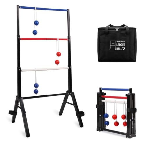 SPORT BEATS Metal Ladder Toss Game Set - Ladder Ball...