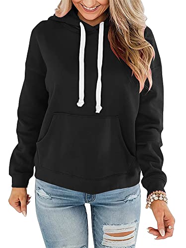Women's Casual Hoodies Long Sleeve Sweatshirts Hoodies for Women Winter Fall Outfits Red Hoodie Loose Sweatshirts