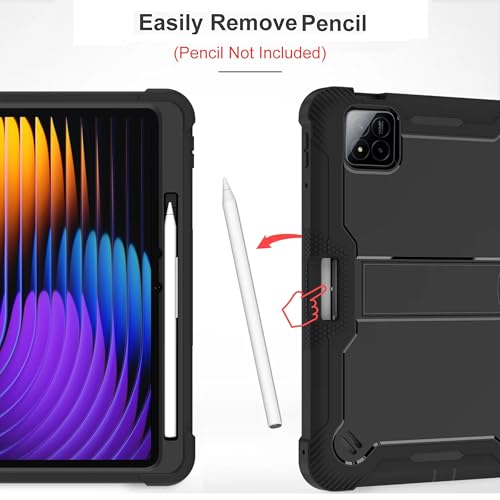 Image of TGK Rugged Hybrid Case for Xiaomi Mi Pad 7 11.2 inch Cover /Pad 7 Pro Black