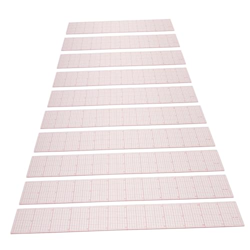 OUNONA 10個透明フレキシブル服装打版尺 曲線対応可能な製図定規 裁縫 洋裁用 測定ツール 学校 家 オフィス向け