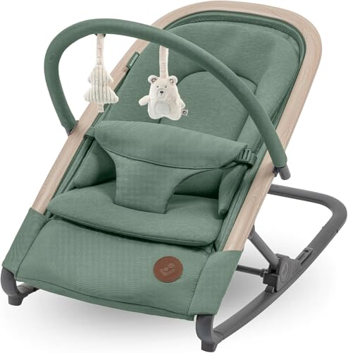 Maxi-Cosi Kori Chaise Transat Bebe 2-en-1, 0-6 Mois, jusqu'à 9 kg, Baby Bouncer,Léger & Compact, Harnais Facile à Installer, Coussin Nouveau-né, Essential...