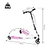 Homcom Patinete Scooter de 3 Ruedas Plegable Scooter de Oscilación Reductor para...