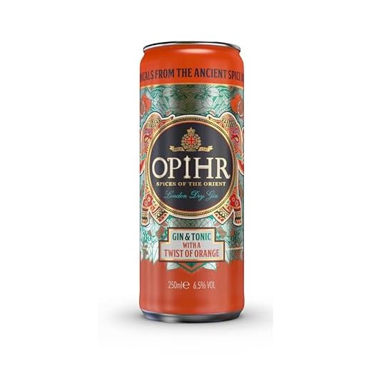 Opihr I Gin & Tonic mit Orange I Fertiger Mix mit fruchtig-frischer Note I 10% Vol. I 250 ml