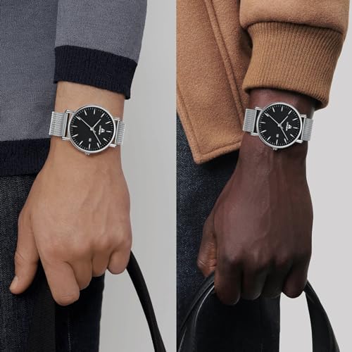 Image of LN LENQIN Mens Watches Waterproof Stainless Steel Watch for Men Analog Quartz Fashion Business Designer Wristwatch