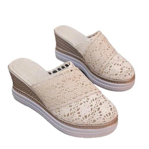 Wedge Heels Slippers For Women Breathable Platform Sandals Woman Lightweight Wedge