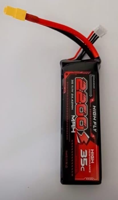 Image of Gauri Enterprises - LIPPO Battery ABSD 11.1V, Nano 2200MAH 3s 80c Rechargable Lipo Battery Professional Drone Camera Battery