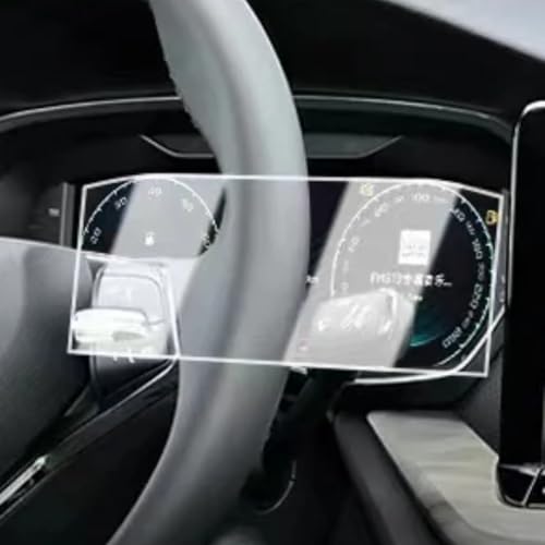 QADFTGY Navigation Protective Film Compatible With Skoda For Octavia Pro A8 2020 2021 2022 2023 Car GPS Navigation And Dashboard Screen Protector Tempered Glass Film(Dashboard)