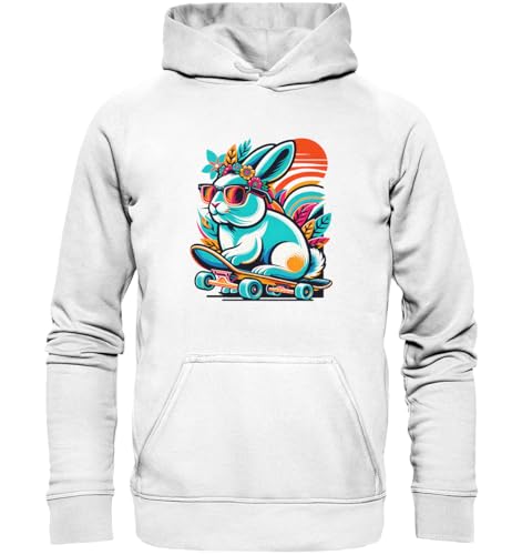 Sweat à capuche lapin skateur le cadeau original pour ados et adultes