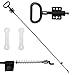 Diy-furniture Parts Sofa D-pull Handle D-ring Parachute Style Replacement Recliner Release Handle Long Cable and Spring S End Total Cable Length 39